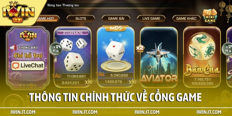 Thông tin chính thức về cổng game